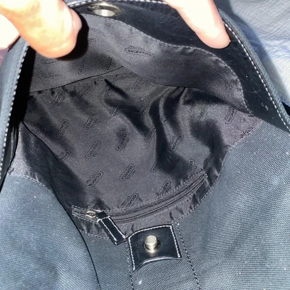 Coach canvas messenger bag